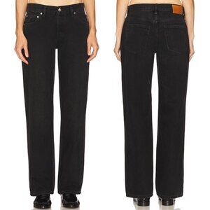 EB Denim Low Rise Baggy Jeans Magica Black 100% Cotton Size 26